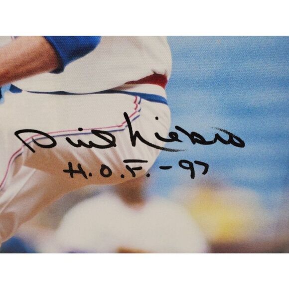 Phil Niekro Signed Canvas HOF 97 Inscribed Atlanta Braves JSA COA - Picture 2 of 9